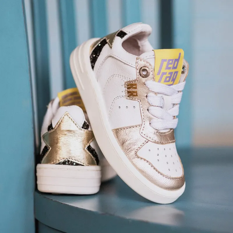 Red-Rag Sneakers Goud / Wit / Zilver (13146-859)