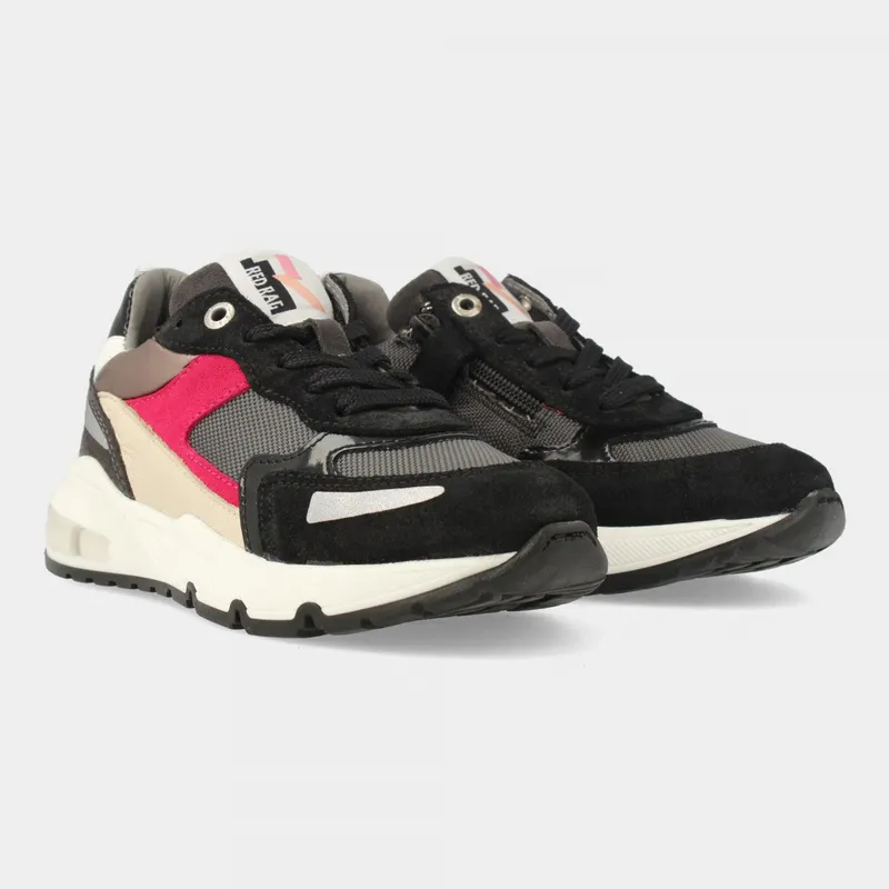 Red-Rag Sneakers Beige / Rood / Zwart (13220-999)
