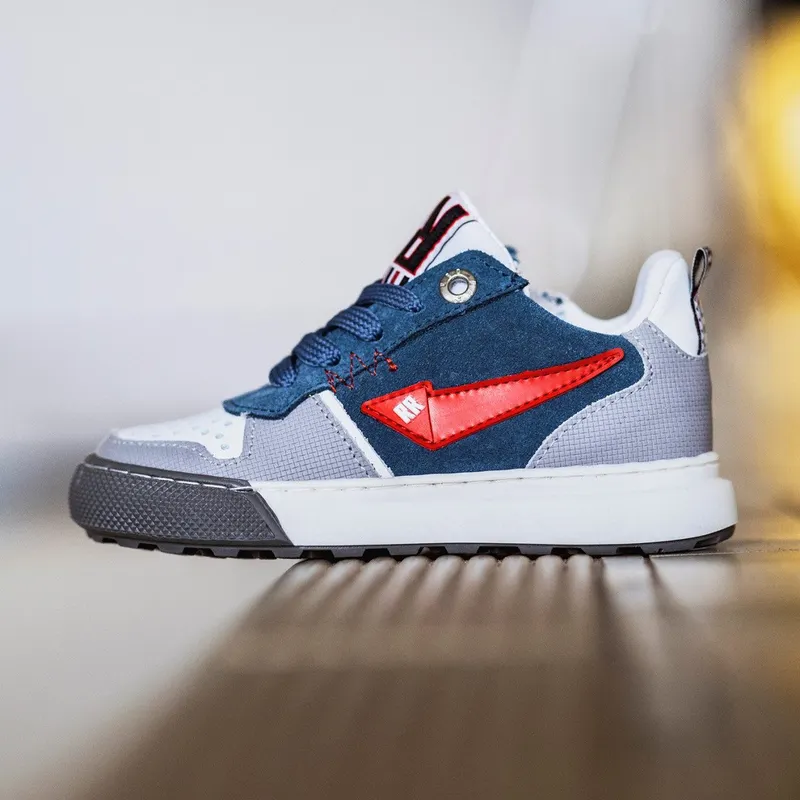 Red-Rag Sneakers Blauw / Grijs / Wit (13569-629)