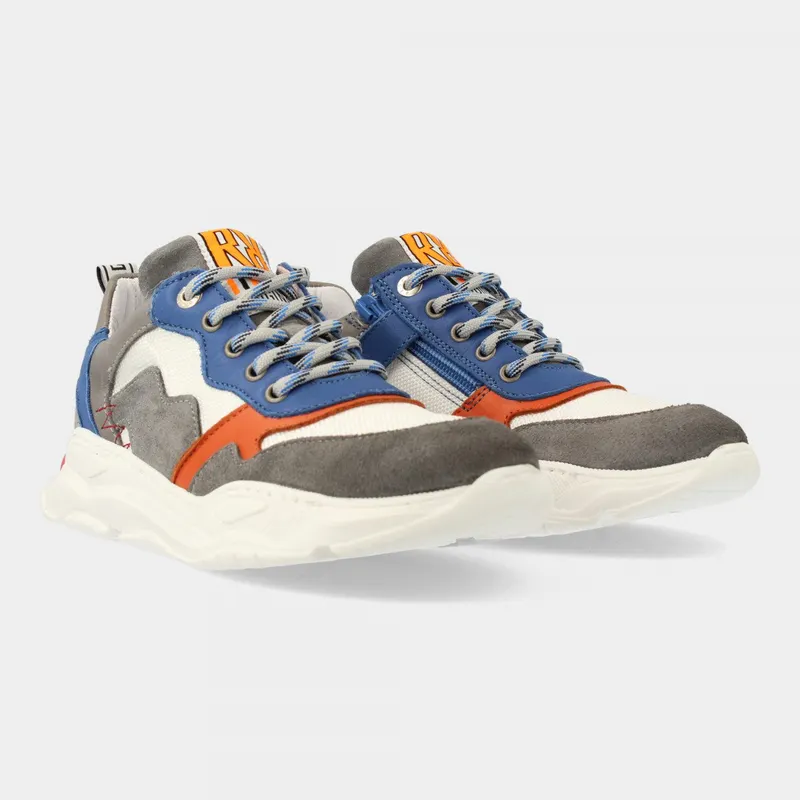 Red-Rag Sneakers Blauw / Grijs / Oranje / Wit (13595-829)