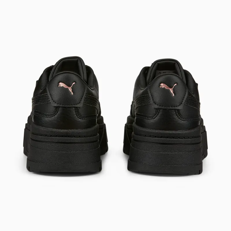 Puma Mayze Stack Leather Women Zwart (384412-02)