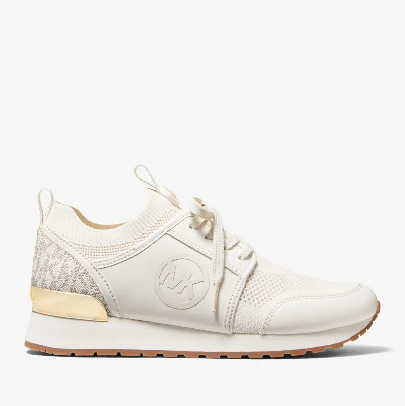 Michael Kors MK Dash Mixed-Media Trainer – Cream (43F2DAFS1D-0141)