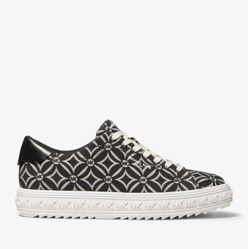 Michael Kors MK Grove Logo Jacquard Sneaker – Black/light Cream (43F2GVFS1Y-8071)