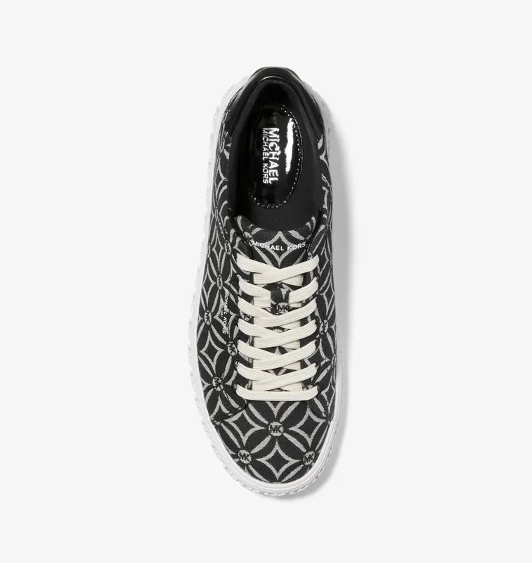 Michael Kors MK Grove Logo Jacquard Sneaker – Black/light Cream (43F2GVFS1Y-8071)