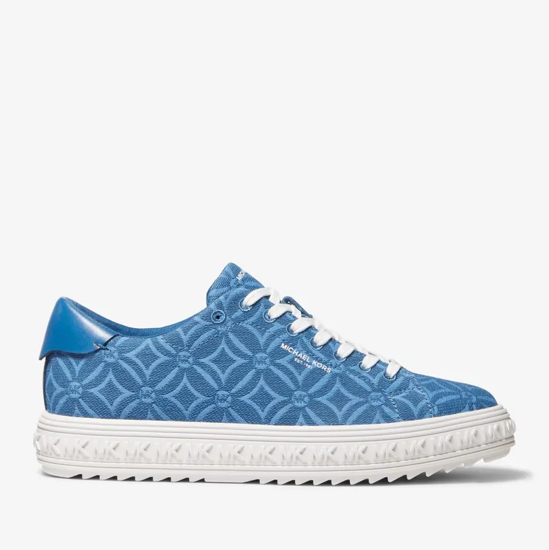 Michael Kors MK Grove Logo Jacquard Sneaker – Heritage Blue Multi (43F2GVFS1Y-8072)
