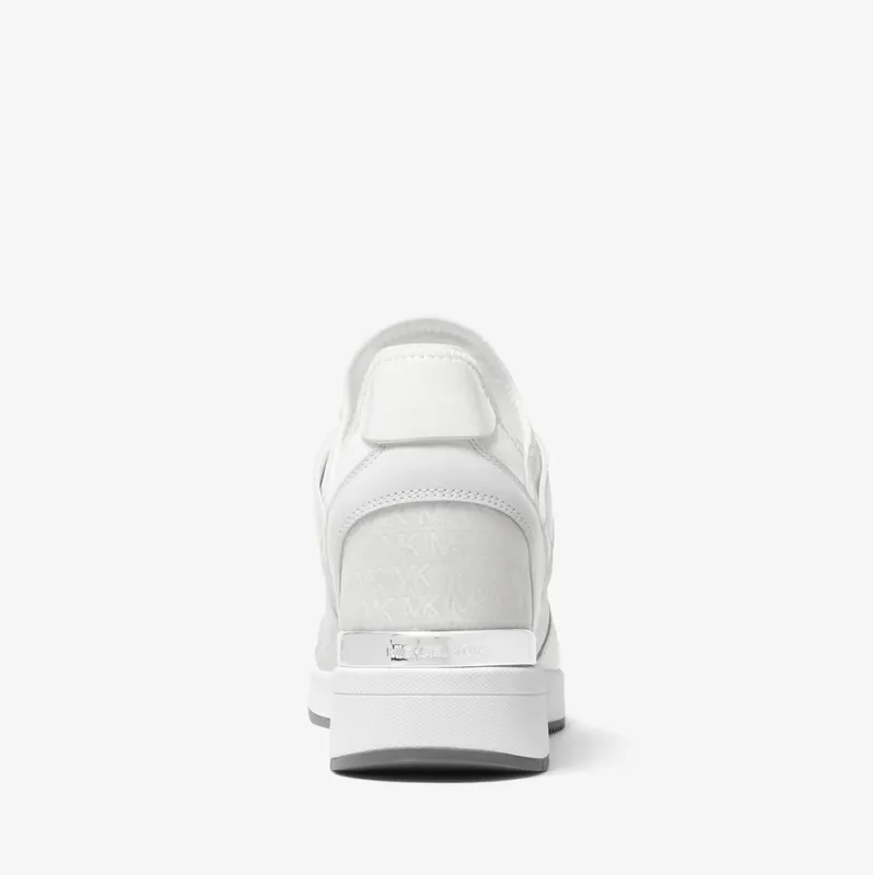 Michael Kors MK Maven Mixed-Media Trainer – Optic White (43F2MVFS1Y-1999)