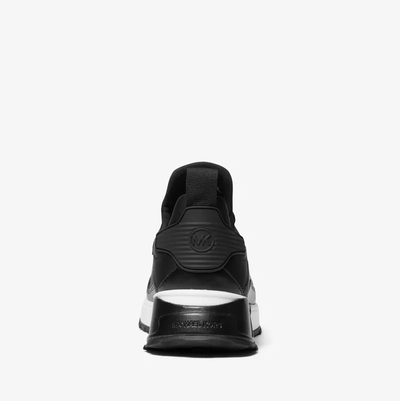Michael Kors MK Theo Mixed-Media Trainer – Black (43R2THFS9D-0001)