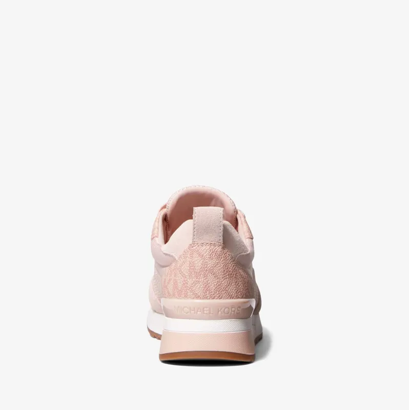 Michael Kors MK Allie Stride Mesh and Logo Trainer – Soft Pink (43S2ALFS7D-1663)