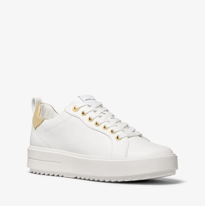 Michael Kors MK Emmett Leather Sneaker – Optic White (43S2EMFS5L-1999)