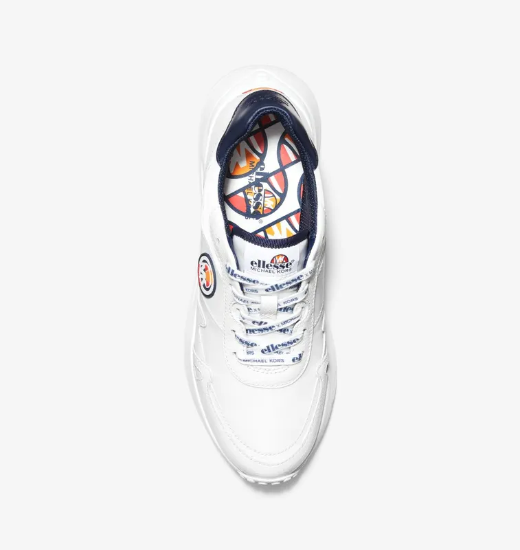 Michael Kors MK X ellesse Monroe Nylon Gabardine and Leather Trainer (43S2MOFS1D-1999)