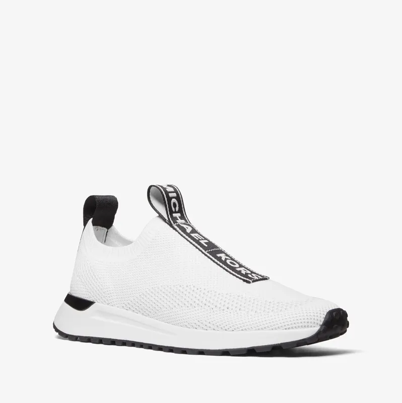 Michael Kors MK Bodie Logo Tape Mesh Slip-On Trainer – Optic White (43T1BDFP5D-1999)