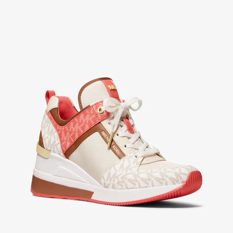 Michael Kors MK Georgie Mixed-Media Trainer – Dahlia Multi (43T2GEFS1B-3112)