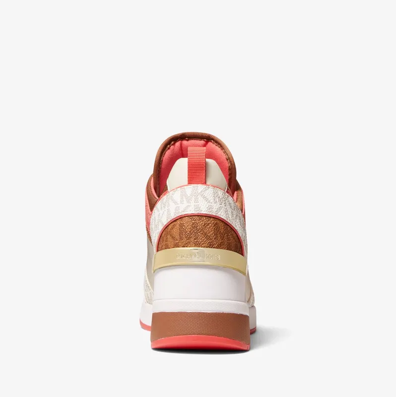 Michael Kors MK Georgie Mixed-Media Trainer – Dahlia Multi (43T2GEFS1B-3112)