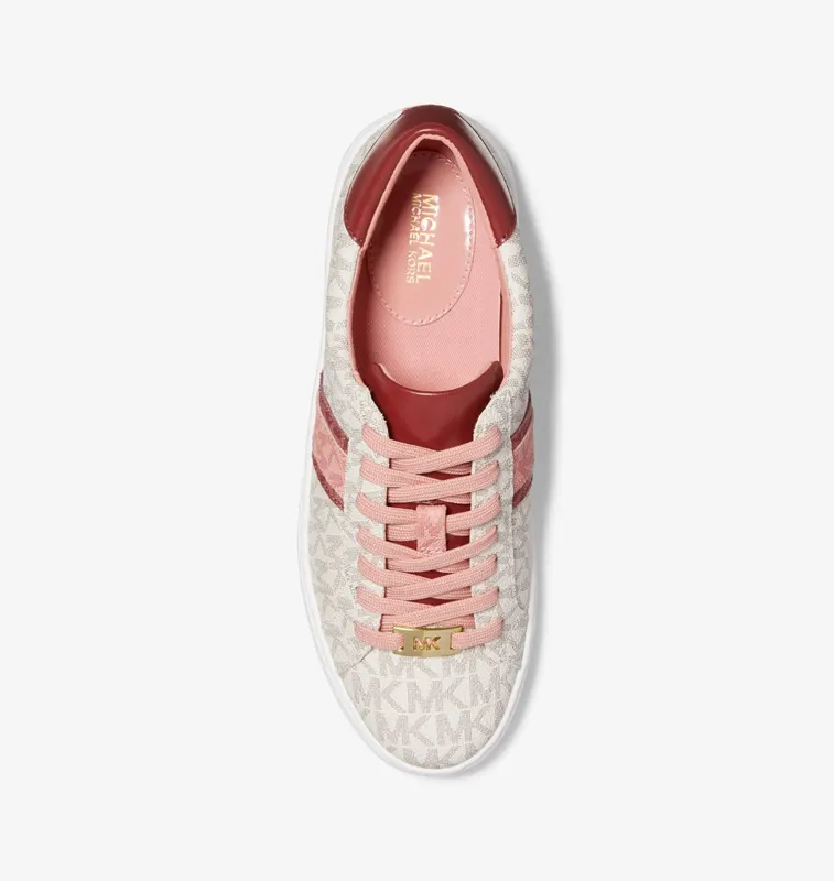 Michael Kors MK Irving Logo Stripe Sneaker – Cinnamon Multi (43T2IRFS1B-4444)