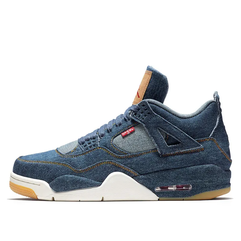 Air Jordan x Levis 4 Denim (With Tag) (AO2571-401)