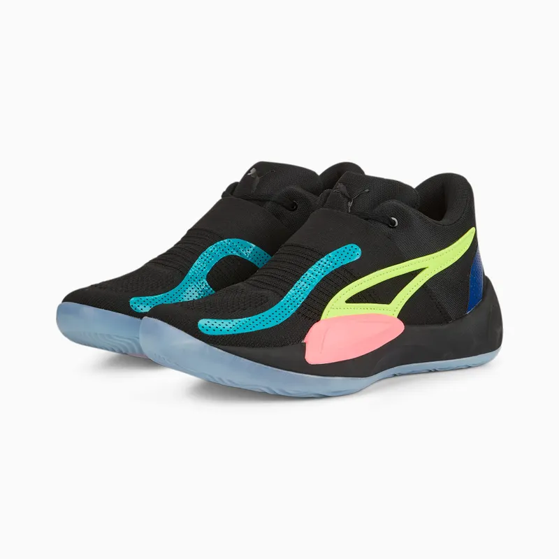 Puma Rise Nitro basketbalschoenen Zwart (377012-03)