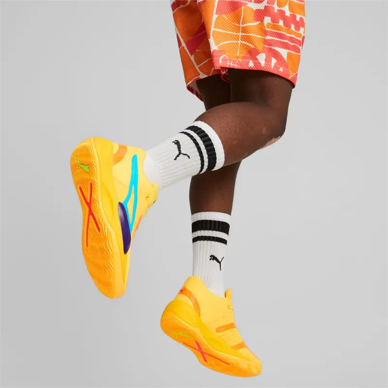 Puma Rise Nitro basketbalschoenen Blauw (377012-01)