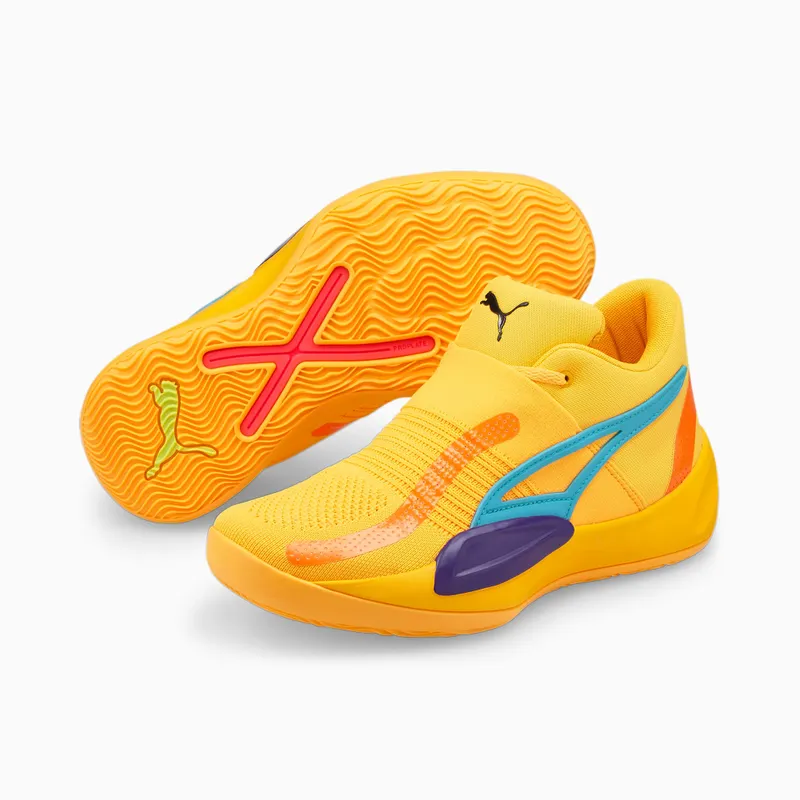 Puma Rise Nitro basketbalschoenen Blauw (377012-01)