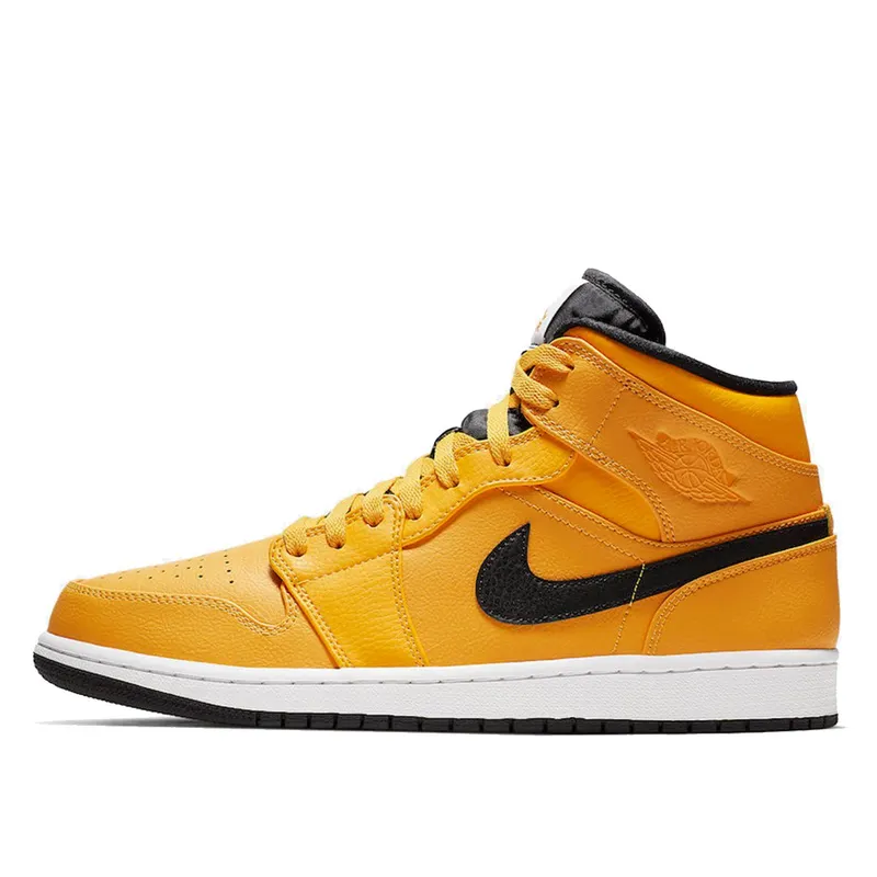 Air Jordan 1 Mid University Gold Black (554724-700)