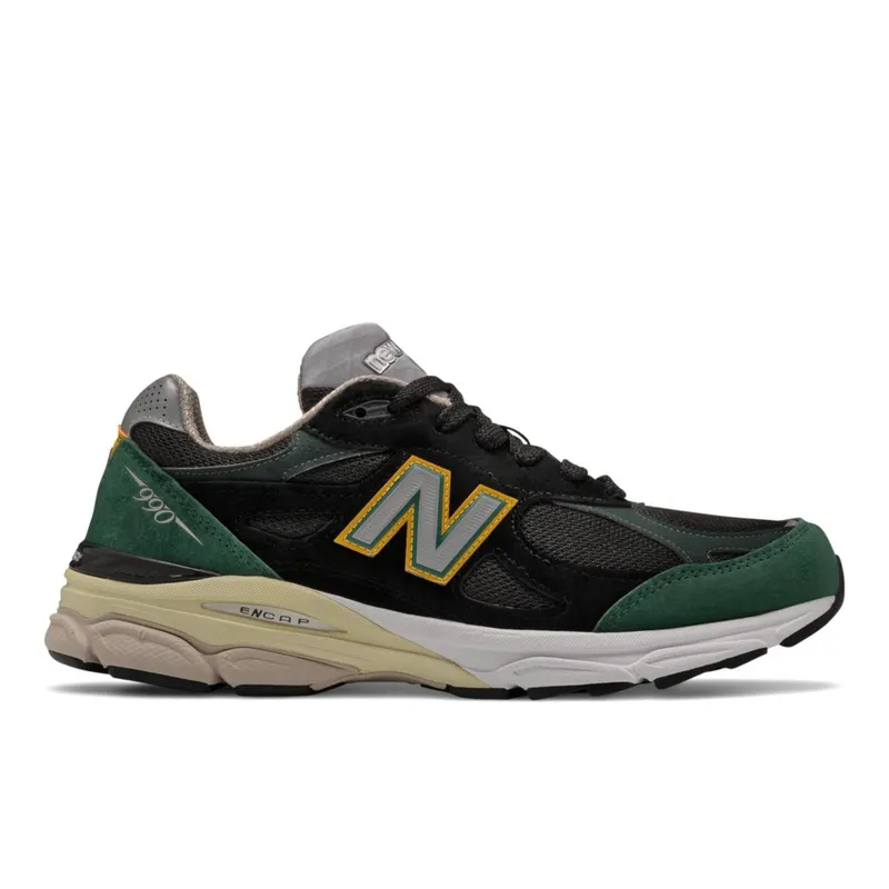 New Balance 990v3 Made in USA Black Green (M990CP3)