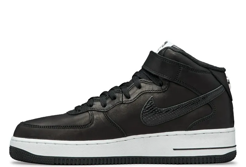 Nike Air Force 1 x Stussy Mid Black (DJ7840-001)