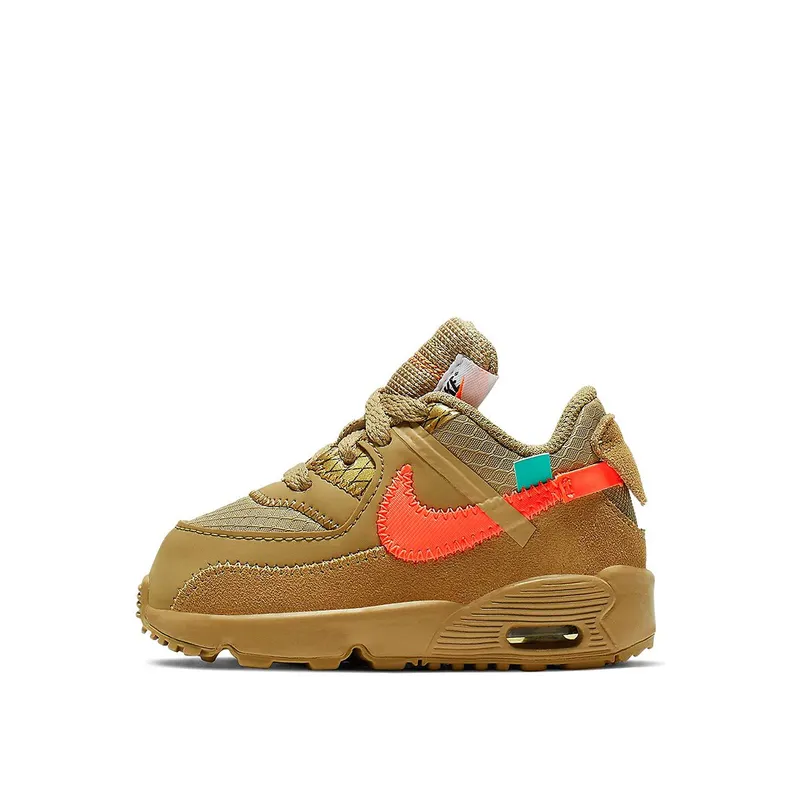 Nike x Off White Air Max 90 Desert Ore (Toddler) (BV0852-200)