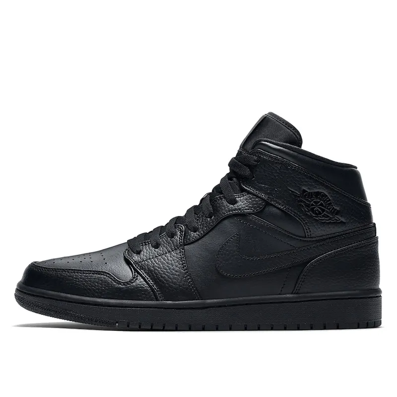 Air Jordan 1 Mid Triple Black (554724-091)