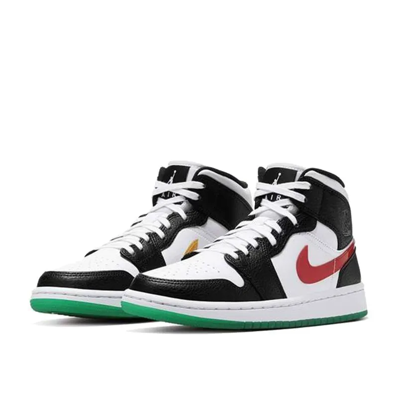 Air Jordan 1 WMNS Mid Alternate Swooshes Red Yellow (BQ6472-063)
