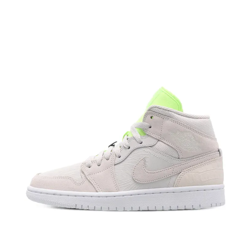 Air Jordan 1 WMNS Mid Vast Grey Ghost Green (CV3018-001)