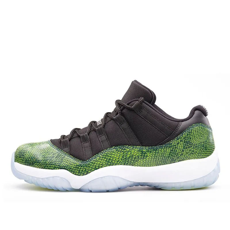 Air Jordan 11 Retro Low Green Snakeskin (528895-033)