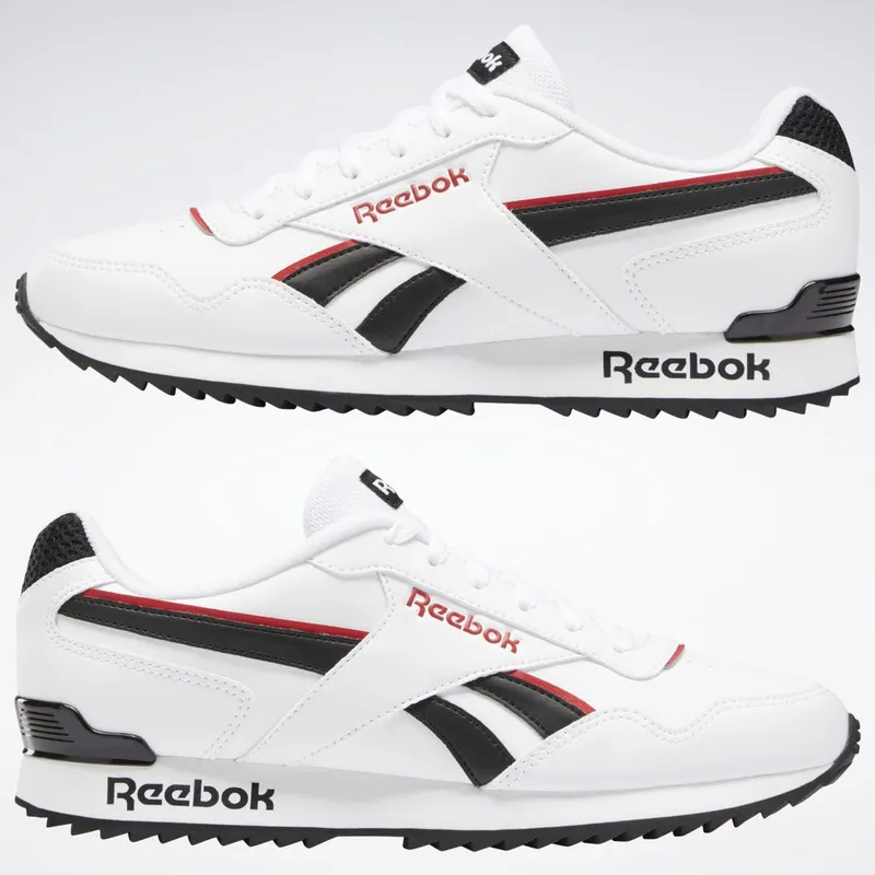 Reebok Royal Glide Ripple Clip White / Black / Vector Red