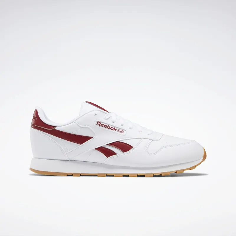 Reebok Classic Leather Vegan Schoenen Cloud White / Red Ember / Reebok Rubber Gum-08