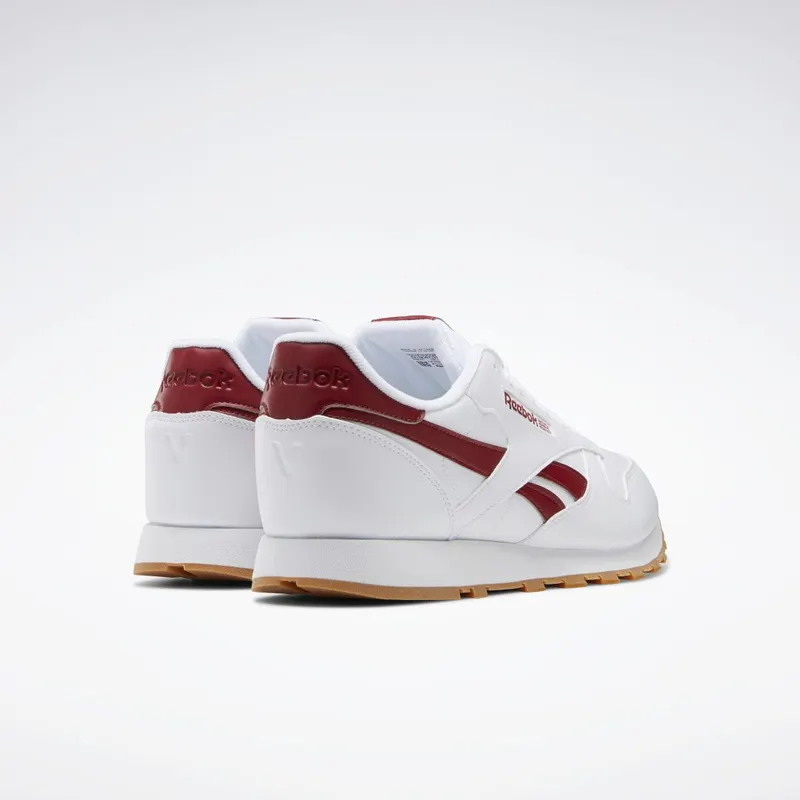 Reebok Classic Leather Vegan Schoenen Cloud White / Red Ember / Reebok Rubber Gum-08