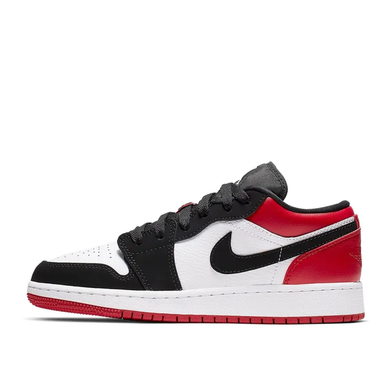 Air Jordan 1 Low Black Toe (GS) (553560-116)