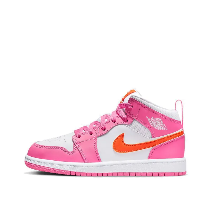 Air Jordan 1 Mid Pinksicle Safety Orange (PS) (DX3238-681)