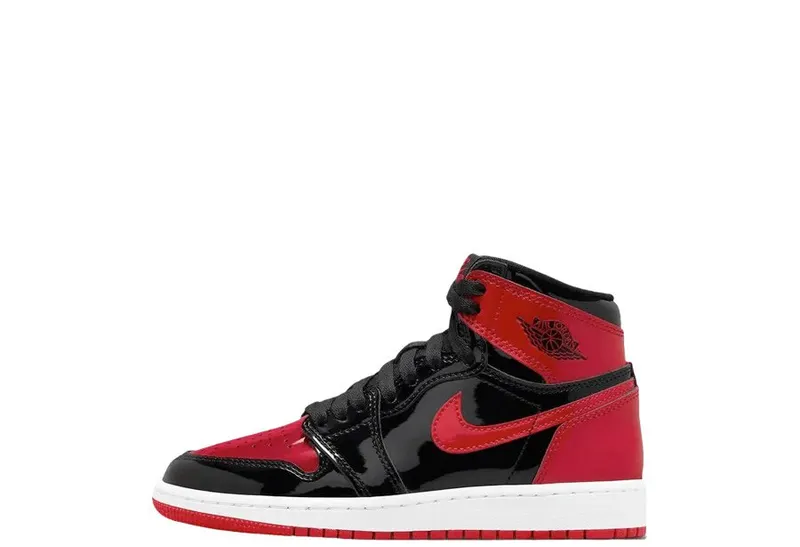 Air Jordan 1 RETRO HIGH OG GS PATENT BRED (575441-063)