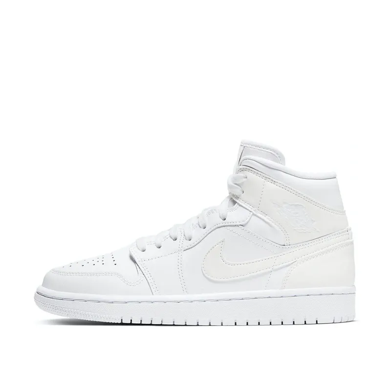 Air Jordan 1 WMNS Mid Triple White (BQ6472-112)