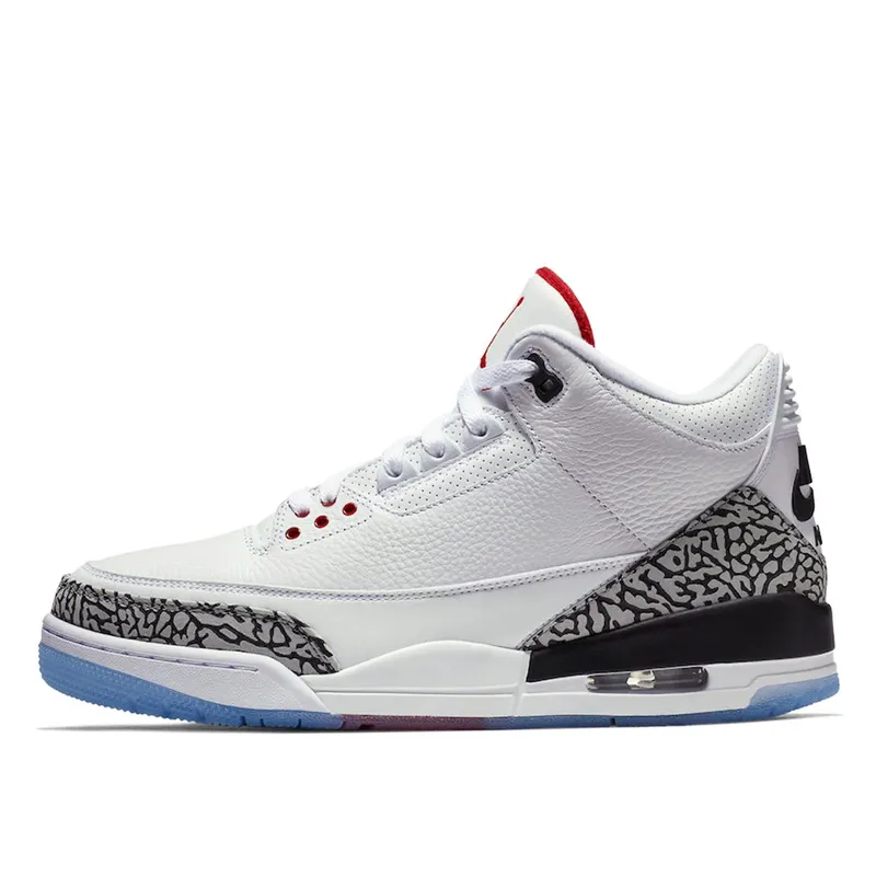 Air Jordan 3 Retro Free Throw Line White Cement (923096-101)