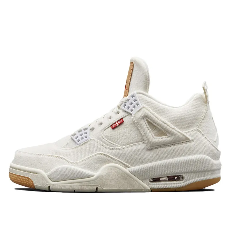 Air Jordan 4 x Levis Denim White (With Tag) (AO2571-100)