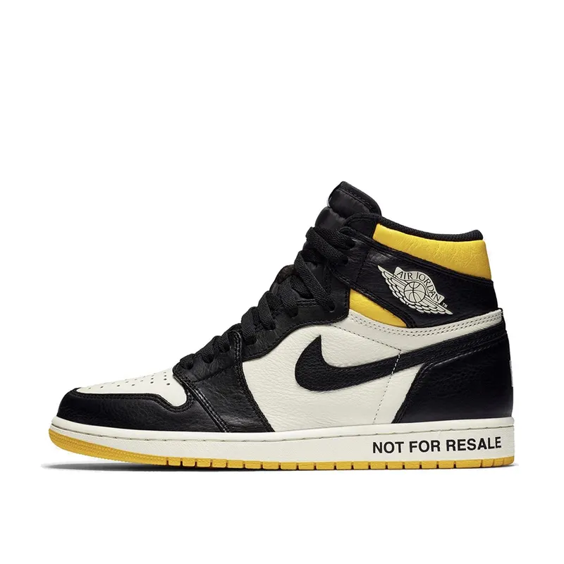 Air Jordan 1 Retro High Not For Resale Black Yellow (861428-107)