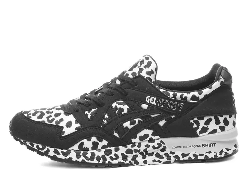 Asics x Comme des Garçons SHIRT Gel-Lyte 5 Black Leopard (1201A735-001)