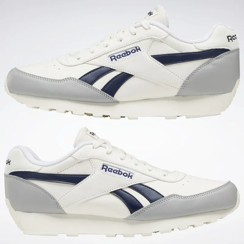 Reebok Rewind Run Schoenen Chalk / Vector Navy / Pure Grey 3