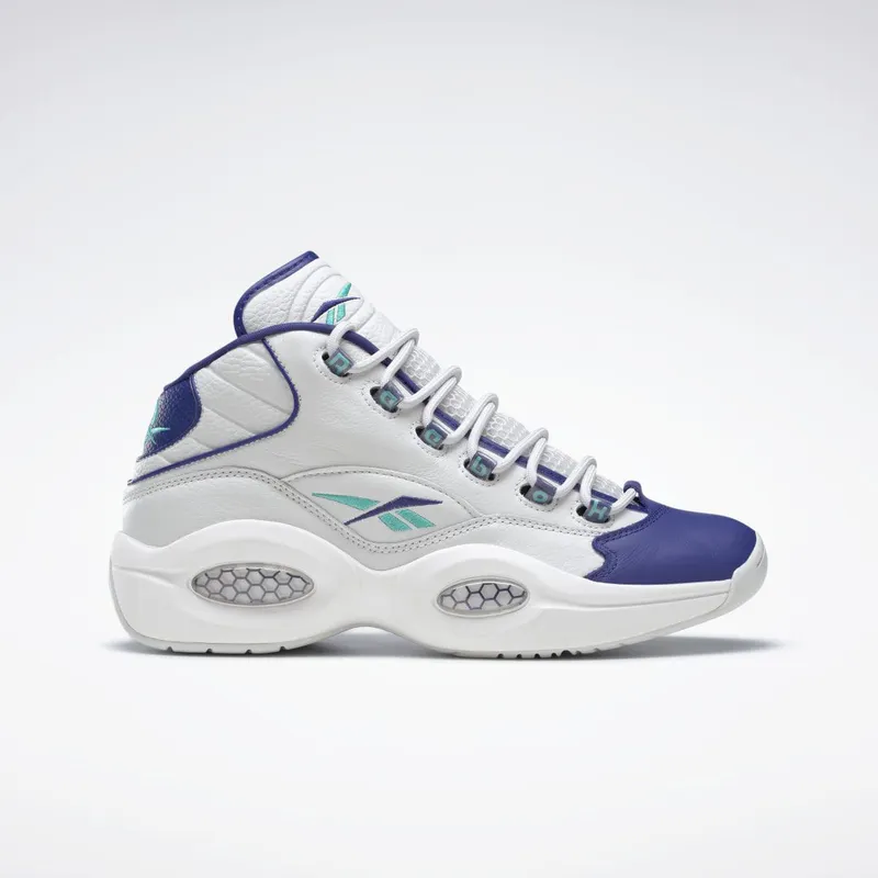 Reebok Question Mid Schoenen Cold Grey / Bold Purple / Classic Teal