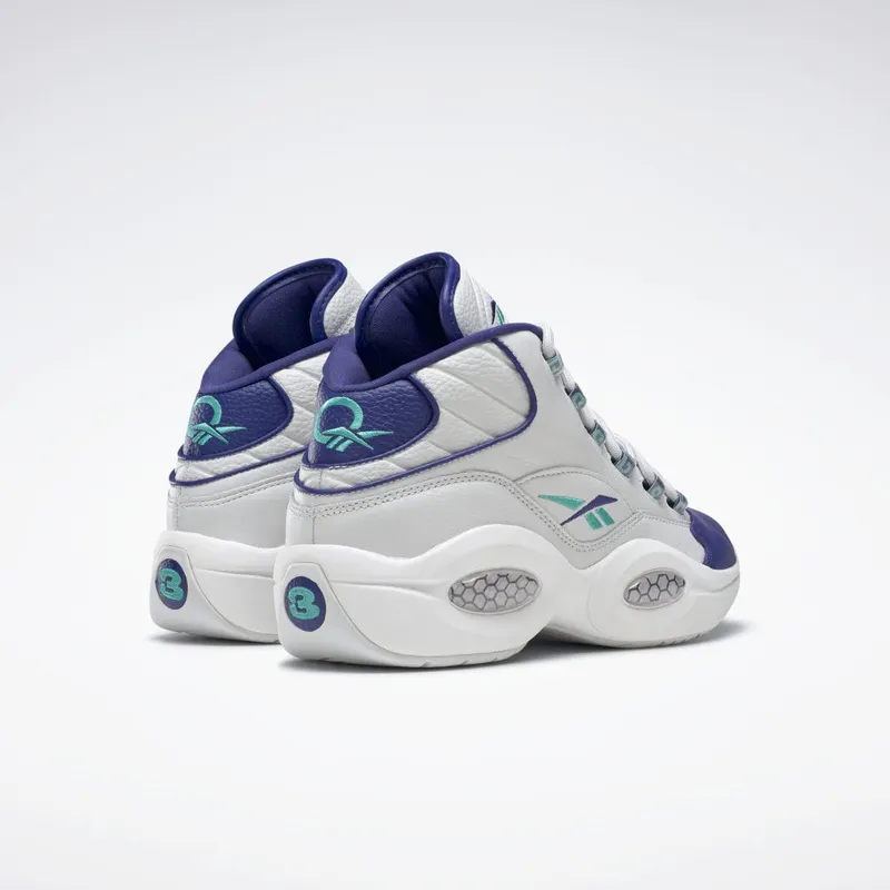 Reebok Question Mid Schoenen Cold Grey / Bold Purple / Classic Teal