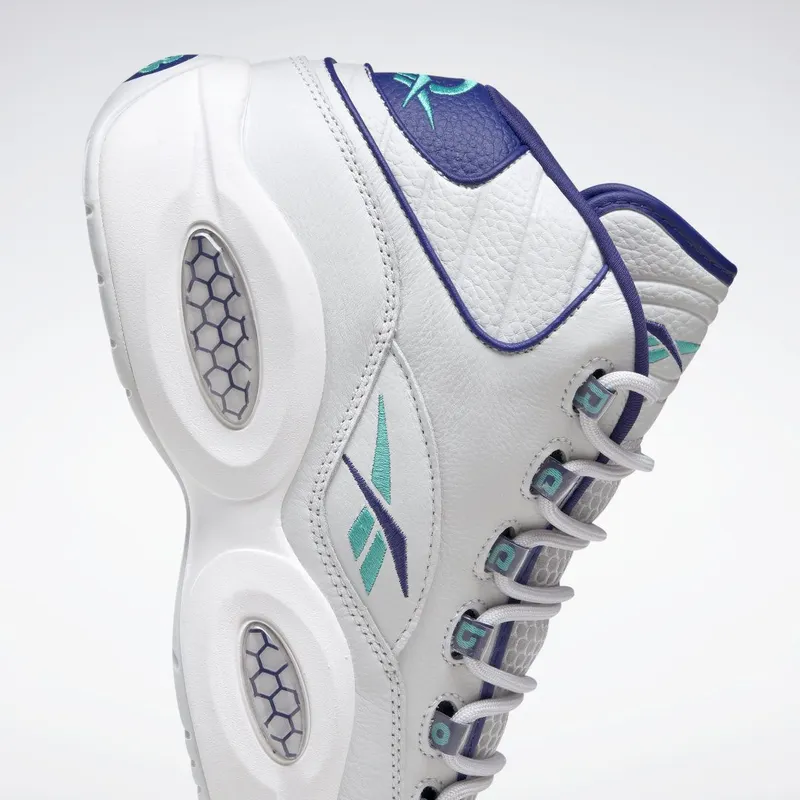 Reebok Question Mid Schoenen Cold Grey / Bold Purple / Classic Teal
