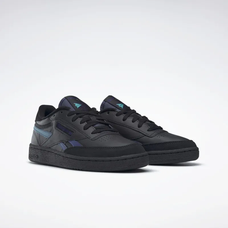 Reebok Club C Revenge Schoenen Core Black / Bold Purple / Classic Teal