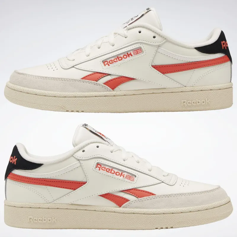 Reebok Club C Revenge Schoenen Chalk / Semi Orange Flare / Core Black