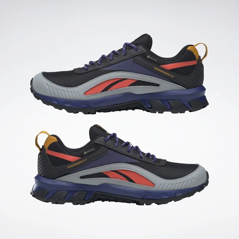 Reebok Ridgerider 6 Gore-Tex Schoenen Core Black / Bold Purple / Orange Flare
