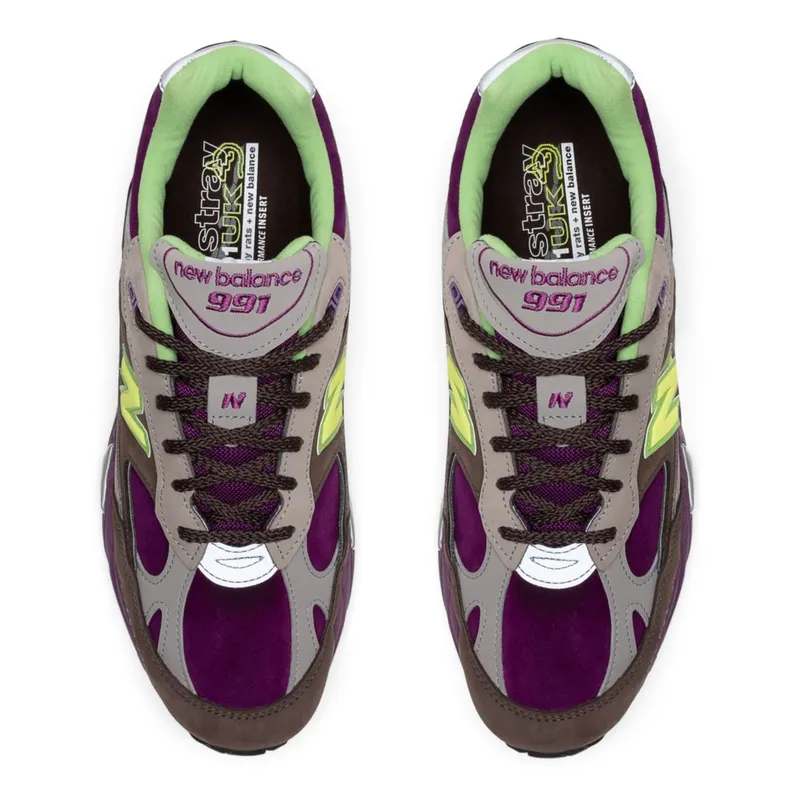 New Balance 991 Stray Rats Brown Purple (M991SRG)