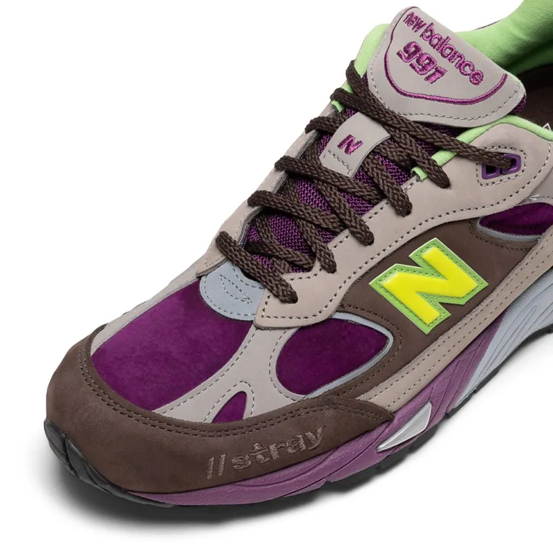 New Balance 991 Stray Rats Brown Purple (M991SRG)